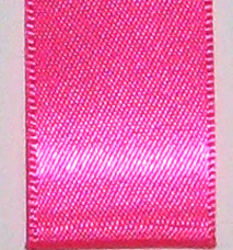 Neon Double Face Satin Ribbon - Neon Hot Pink LARGE