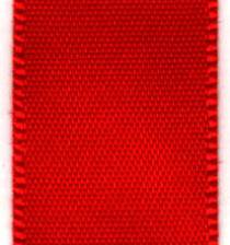 Double Face Satin Ribbon -  Poppy Red LARGE