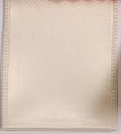 Wired Single Face Satin Ribbon - Ivory THUMBNAIL