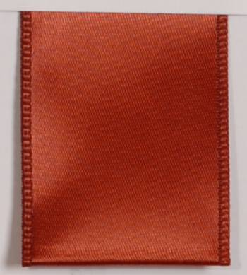 Wired Single Face Satin Ribbon - Cinnamon LARGE