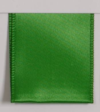 Wired Single Face Satin Ribbon - Green LARGE