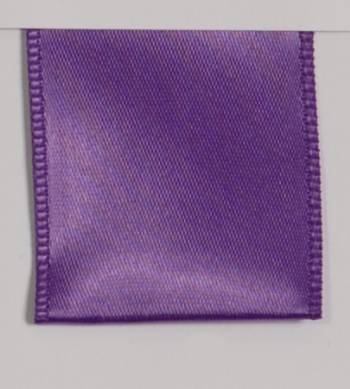 Wired Single Face Satin Ribbon - Purple LARGE