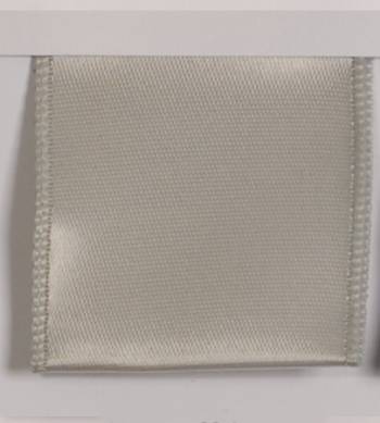 Wired Single Face Satin Ribbon - Silver LARGE
