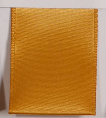 Wired Single Face Satin Ribbon - Harvest Gold LARGE