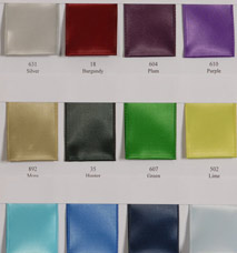 Wired Single face satin ribbon  -  Sample card LARGE