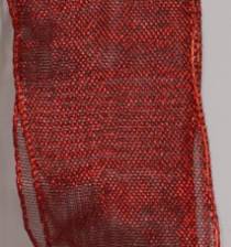 Wired Ribbon | Luxor Wired Metallic Ribbon - Wine LARGE