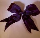 Lyon French Wired Ribbon - Deep Purple THUMBNAIL