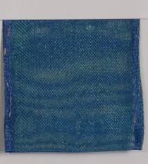 Wired Sheer Ribbon | Four Seasons - Marine Blue LARGE