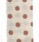 Polka Dot Ribbon - Champagne / Brown THUMBNAIL