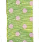 Polka Dot Ribbon - Lime / Pink THUMBNAIL