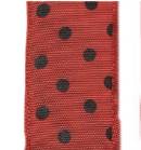 Polka Dot Ribbon - Red/Black THUMBNAIL
