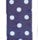 Polka Dot Ribbon - Purple / White THUMBNAIL