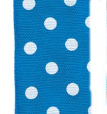 Polka Dot Ribbon - Royal / White LARGE