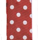 Polka Dot Ribbon - Holiday Red / White THUMBNAIL