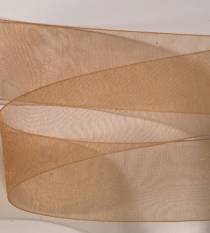 Organdy Ribbon - Toffee LARGE