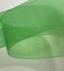 Organdy  Ribbon - Emerald LARGE