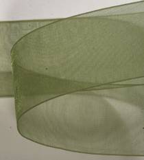 Organdy  Ribbon - Moss LARGE