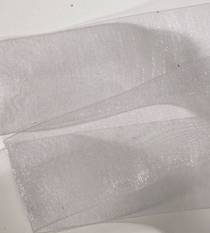 Organdy Ribbon - Silver LARGE