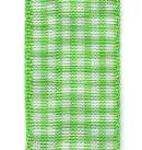 Country Check Ribbon - Lime THUMBNAIL