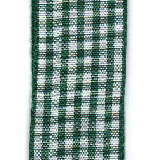 Country Check Ribbon - Hunter LARGE