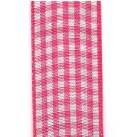 Country Check Ribbon - Shocking Pink THUMBNAIL