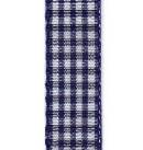 Country Check Ribbon - Navy THUMBNAIL