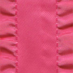 Double Ruffle Ribbon -  Hot Pink LARGE