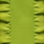 Double Ruffle Ribbon - Citrus LARGE