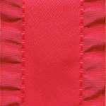 Double Ruffle Ribbon -  Virtual Pink LARGE