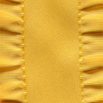 Double Ruffle Ribbon - Dandelion LARGE