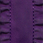 Double Ruffle Ribbon - Plum THUMBNAIL