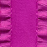 Double Ruffle Ribbon - Fuchsia THUMBNAIL