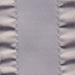 Double Ruffle Ribbon - Shell Grey LARGE