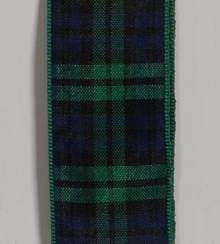 Edinburgh Plaid Ribbon - Black Watch LARGE