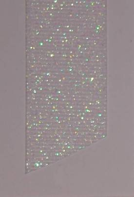 Dazzle (Glittered Grosgrain) - White LARGE