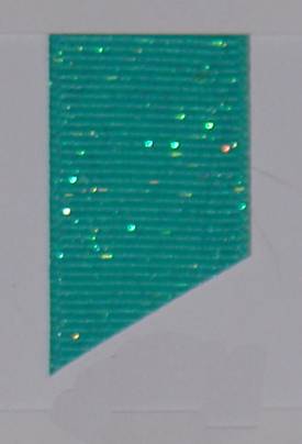 Dazzle (Glittered Grosgrain) - Tropic Blue LARGE