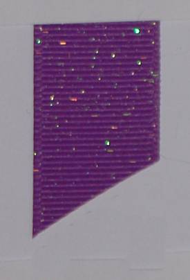 Dazzle (Glittered Grosgrain) - Grape LARGE