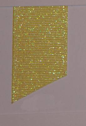 Dazzle (Glittered Grosgrain) - Baby Maize LARGE
