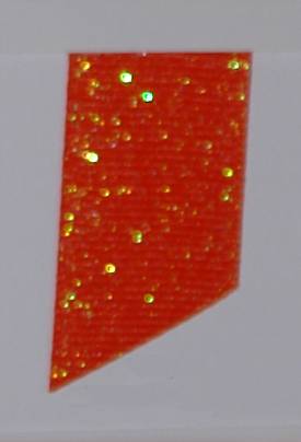 Dazzle (Glittered Grosgrain) - Torrid Orange LARGE