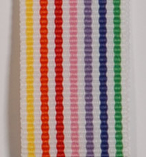 Grosgrain Striped Ribbon - Candy Stripes LARGE