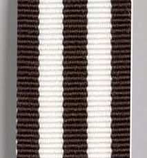 Grosgrain Striped Ribbon - Chocolate LARGE