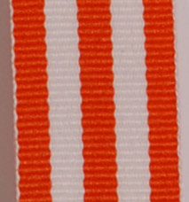 Grosgrain Striped Ribbon - Orange LARGE