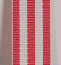 Grosgrain Striped Ribbon - Geranium LARGE