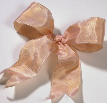Lyon French Wired Ribbon - Apricot LARGE