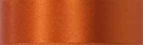 Swiss Double Face Satin Ribbon - Pumpkin LARGE