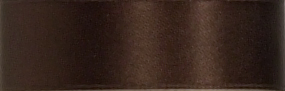 Swiss Double Face Satin Ribbon - Coffee Bean LARGE