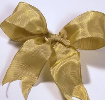 Lyon French Wired Ribbon - Old Gold LARGE