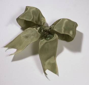 Lyon French Wired Ribbon - Antique Moss LARGE