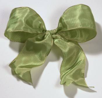 Lyon French Wired Ribbon - Soft Moss LARGE