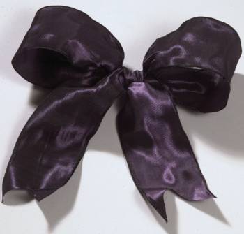 Lyon French Wired Ribbon - Plum LARGE